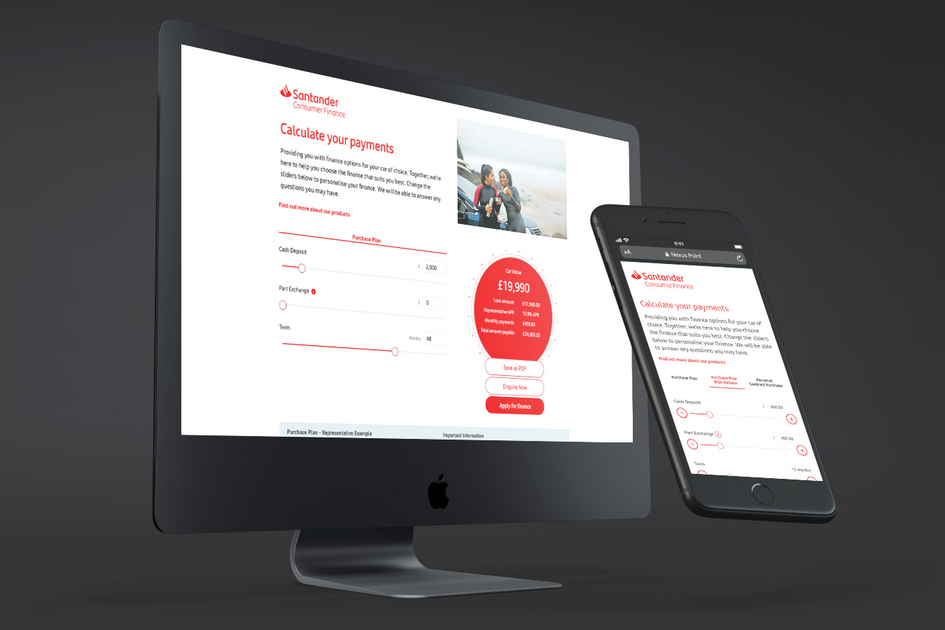 Santander website