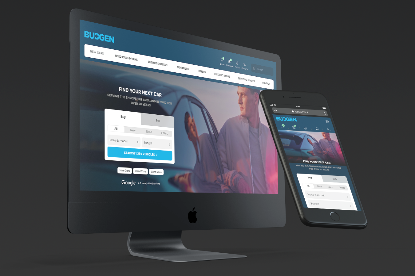 Budgen Motor Group website